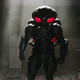 Black Manta, being menacing.